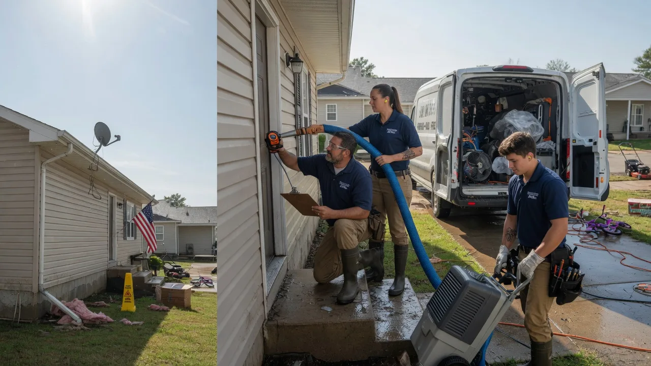 Ceiling Water Damage Restoration in Edwardsport, IN near me